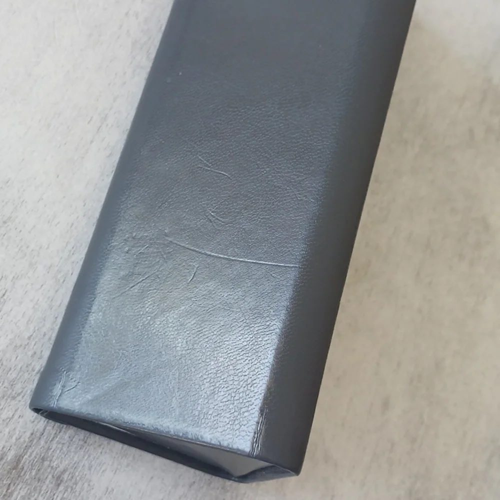 Bulova Original Dark Gray Sunglasses Eyeglass Foldable Triangle Case